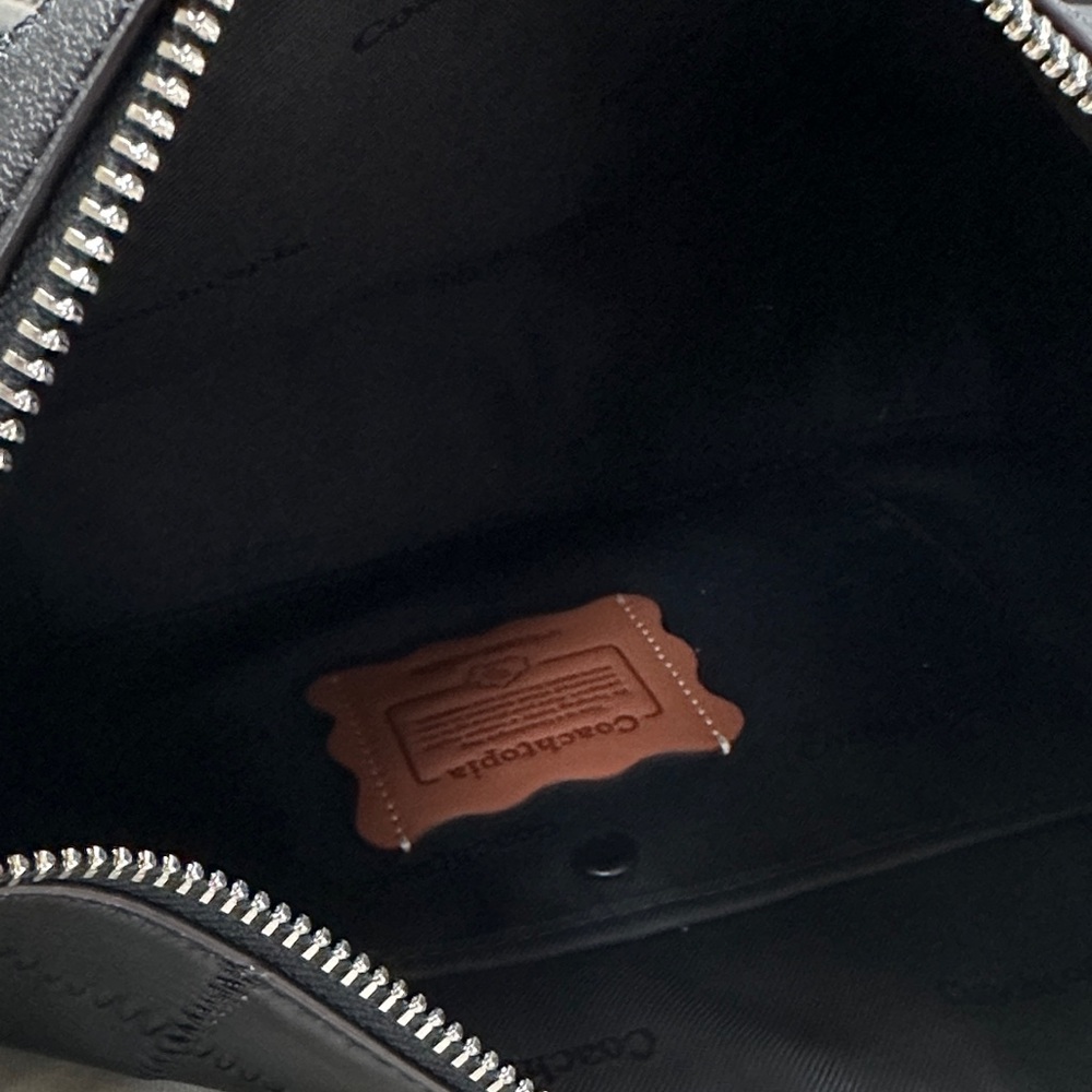 Coach Black Quilted Shoulder Bag - Picture 5 of 8